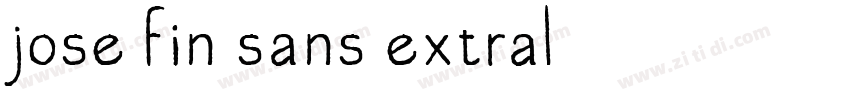 jose fin sans extral字体转换